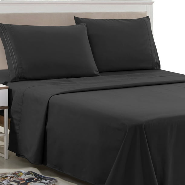 Details about / Soft Comfortable Light Gray Fitted Sheet Mattress Protective Cover For Home H US